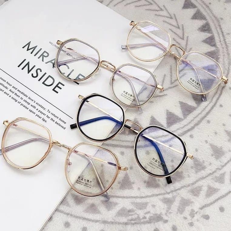 *ALIBABA1688*COD Kacamata Fashion Lensa Transparan Kacamata Frame Kacamata Unisex