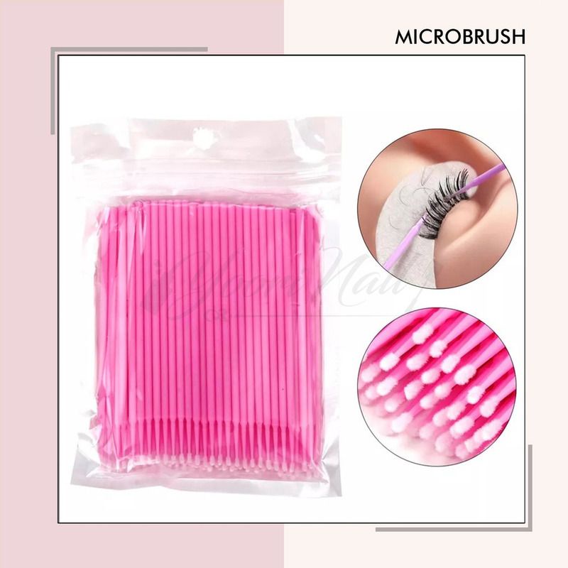 100pcs Microbrush eyelash extension micro brush bulumata extens bulu mata extension