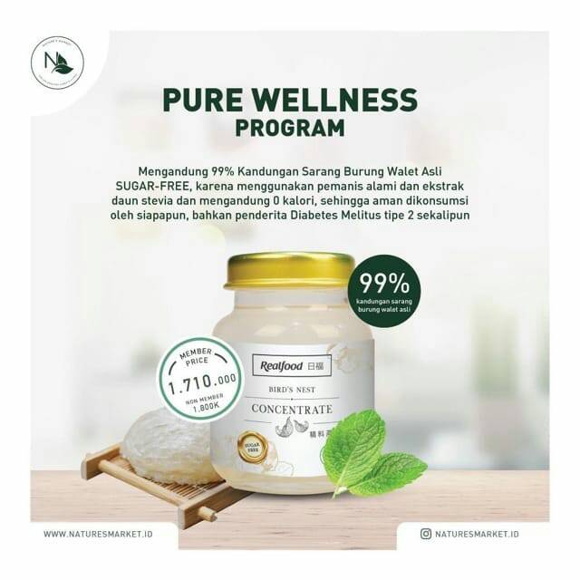 

MINUMAN SARANG WALET / REALFOOD PURE WELLNESS ISI 12 BOTOL BIRDNEST