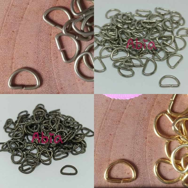 ring D 1cm nikel gold black nikel atg