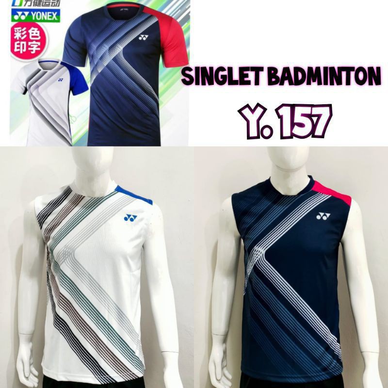 Singlet Badminton Baju Kaos Bulutangkis Dewasa Y.157 P Jersey Kensi Badminton Yonex Y. 157 P