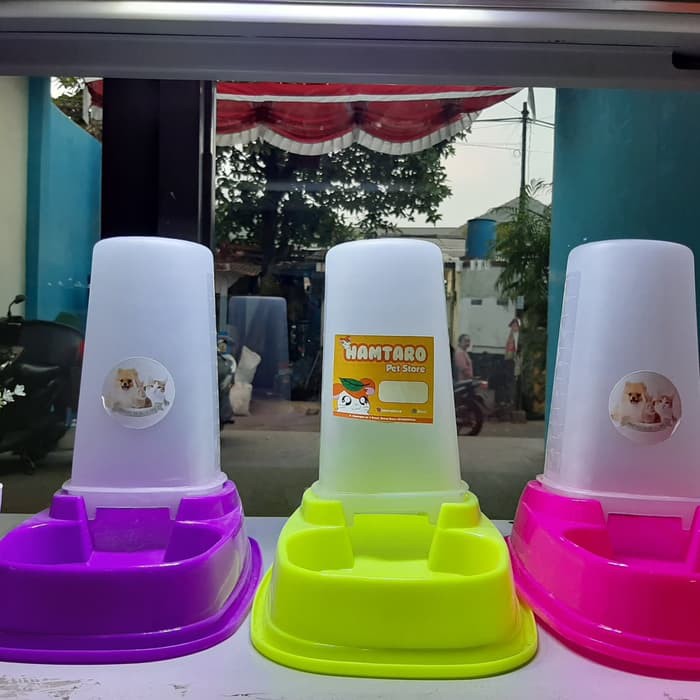 PET BOWL DISPENSER - DISPENSER MAKANAN KUCING 1.5 Liter