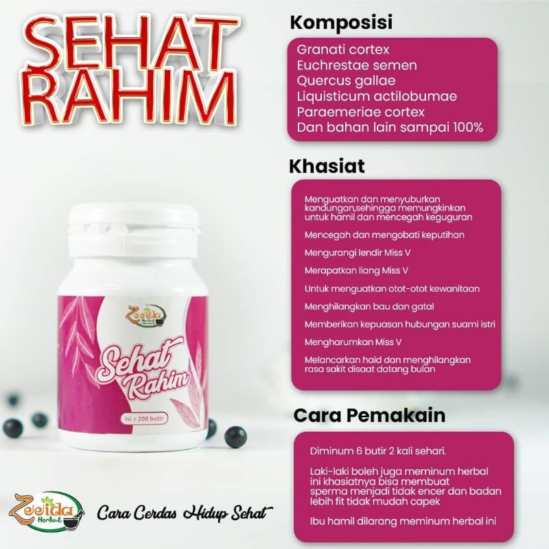 

SEHAT RAHIM ATASI KEPUTIHAN NYERI HAID MERAPAT MENGHARUMKAN MISS V, PROMIL