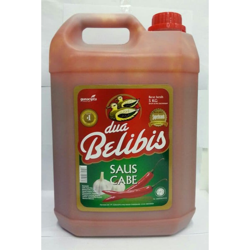 

DUA BELIBIS SAUS CABE SAMBAL JERIGEN 5KG