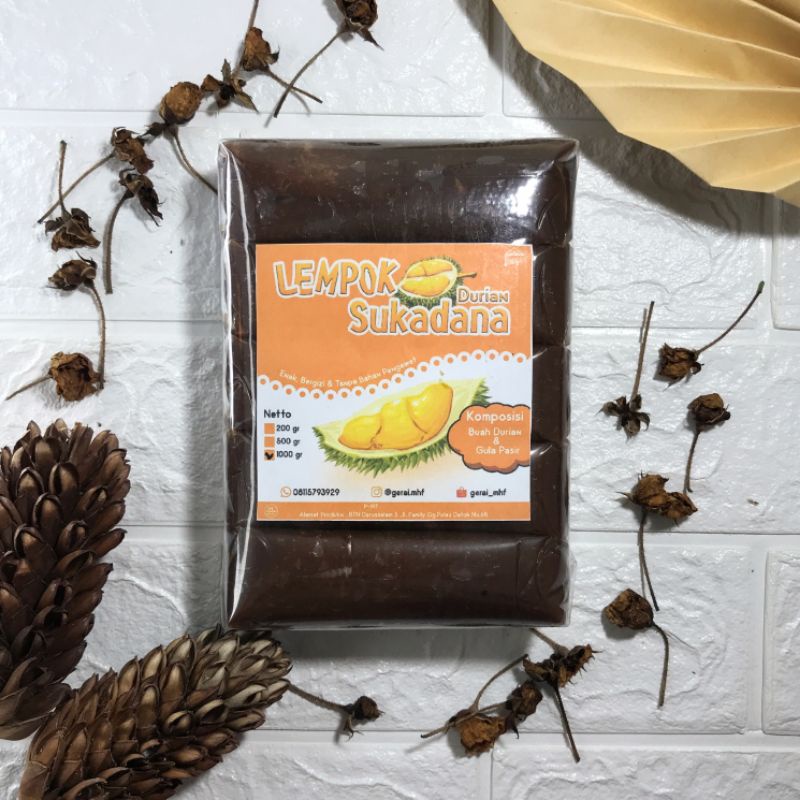 

lempok durian SUKADANA Pack 1 Kg (5 PCS)