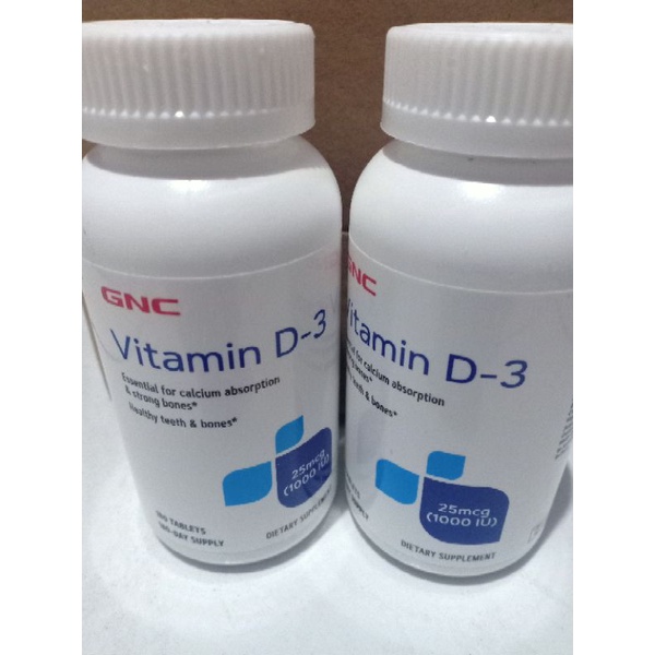 GNC Vitamin D3 1000iu (180 tablets)