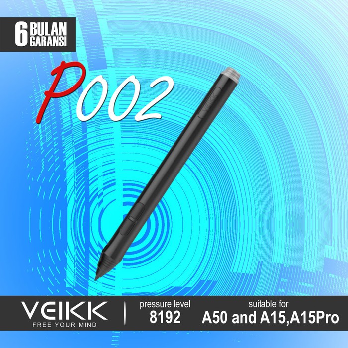 PEN Drawing Tablet Veikk P002 Passive Stylus Pen for A50 A15 Repalcement