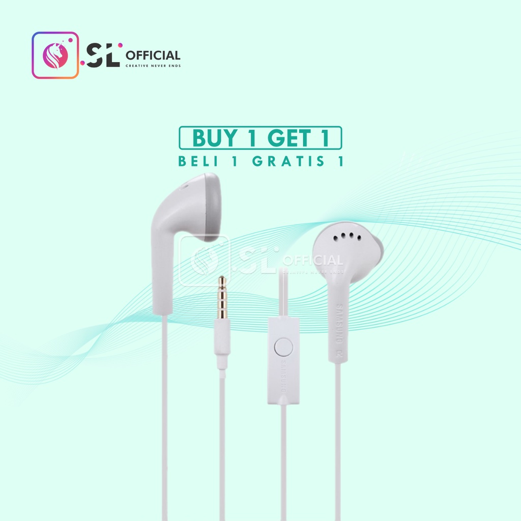 [ BELI 1 GRATIS 1 ] Headset Samsung Original Jack 3.5mm