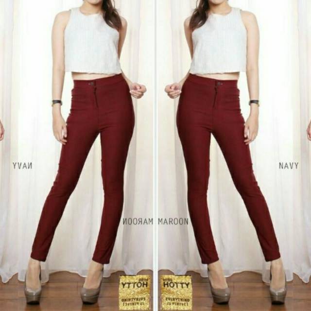 Highwaist Jegging Maroon DFS