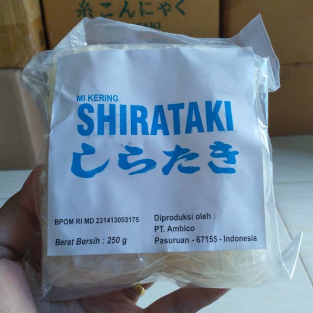 

Dry shirataki shirataki kering