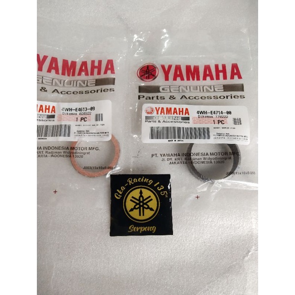 paking knalpot fizr fiz r force1 atas dan tengah original yamaha