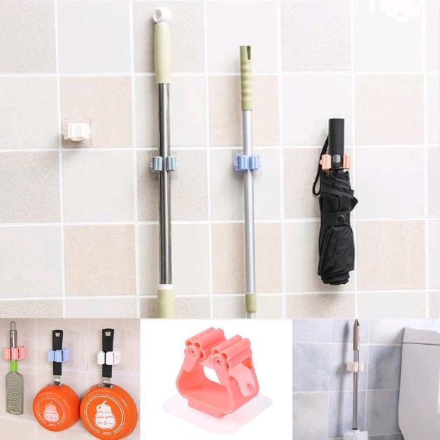 Toko Grosir Hook Gantungan Sapu Pel Rak Tempel Dinding Lap Pengki Beban 5 - 10kg nezz0pDHqMnGMj