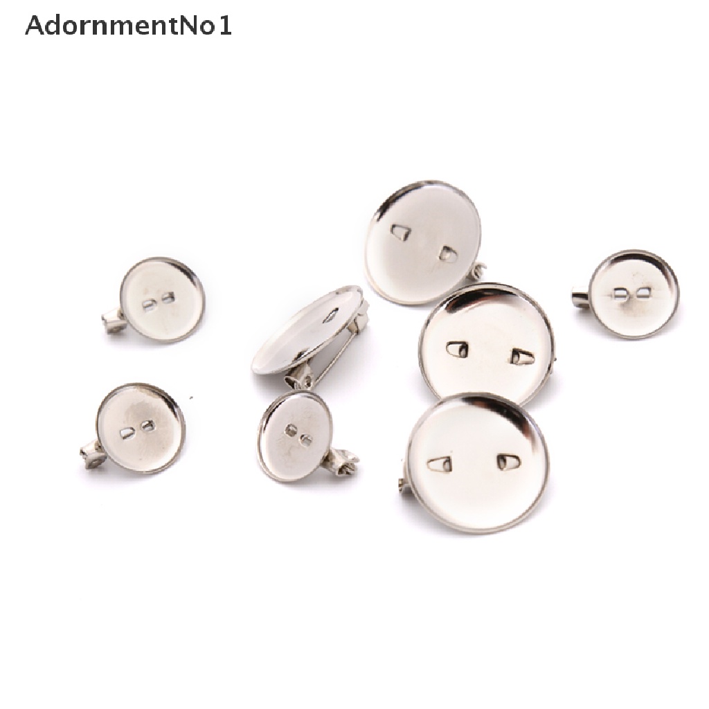 (AdornmentNo1) 50pcs / Set Pin / Bros Kosong DIY Untuk Membuat Perhiasan