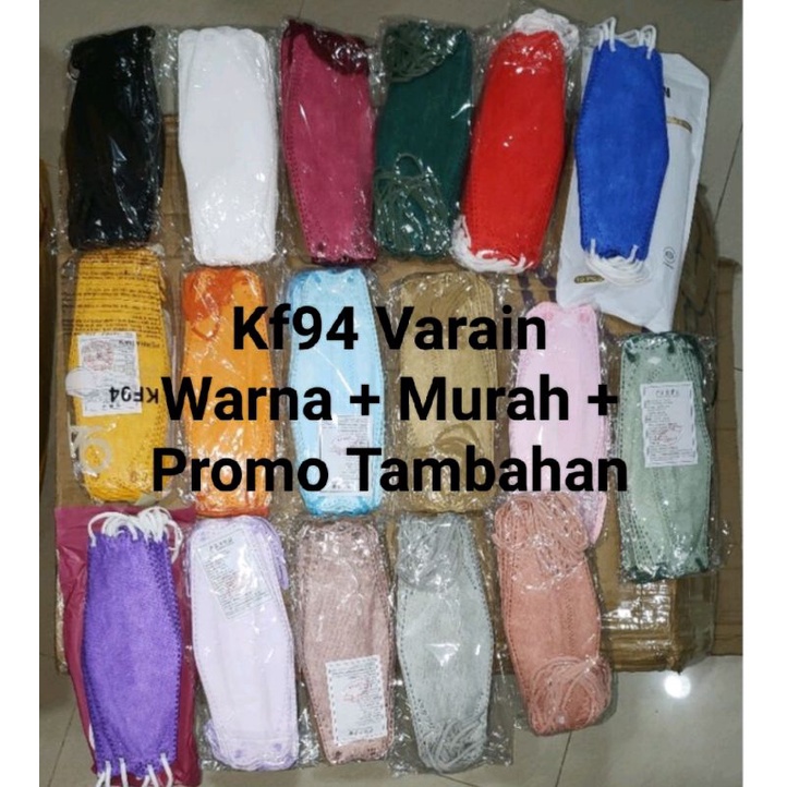 Masker Kf94 isi 10/pack varian warna warni