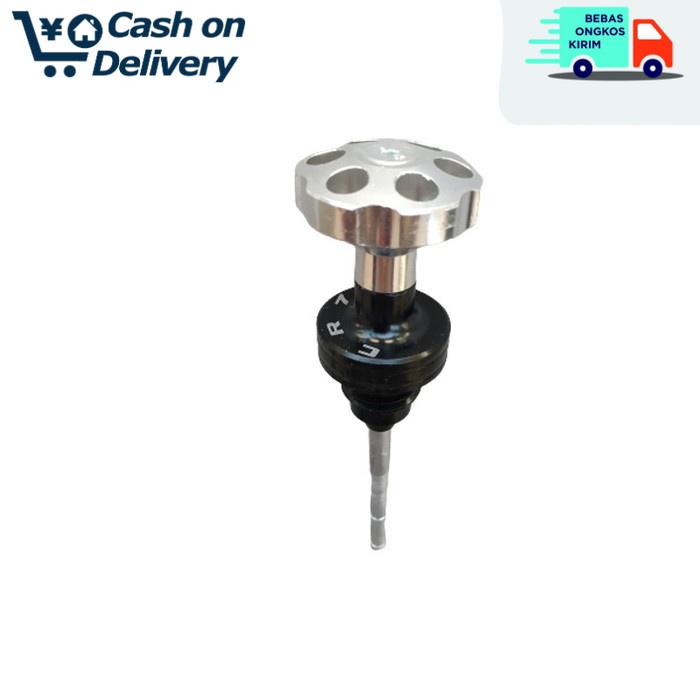 COD SILVER Tutup Oli Mesin Matic Selang Double Honda &amp; Yamaha - Universal