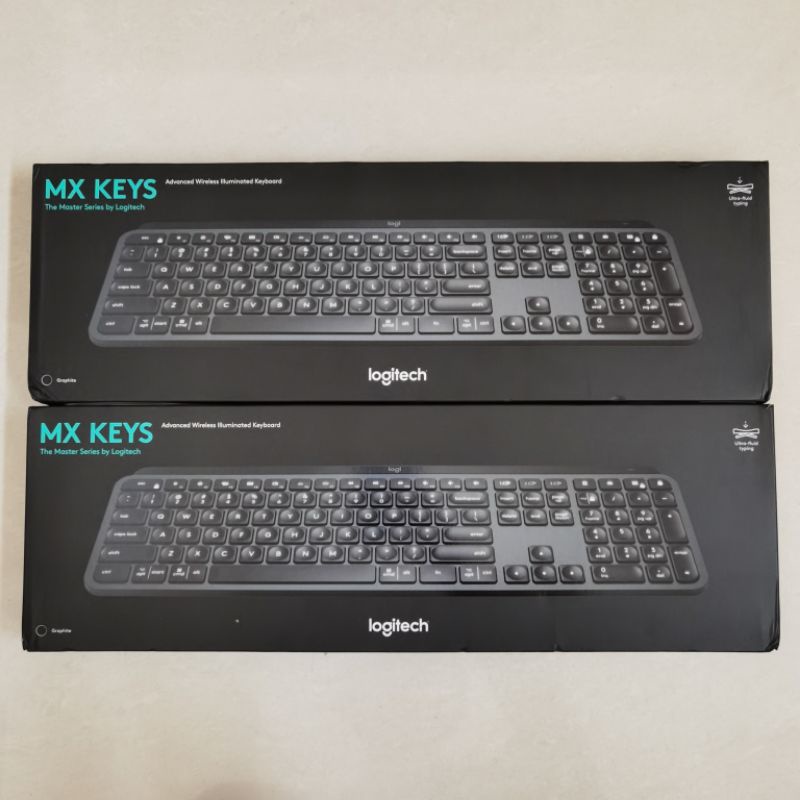 Logitech MX Keys Keyboard Wireless Keyboard Backlit Garansi Resmi