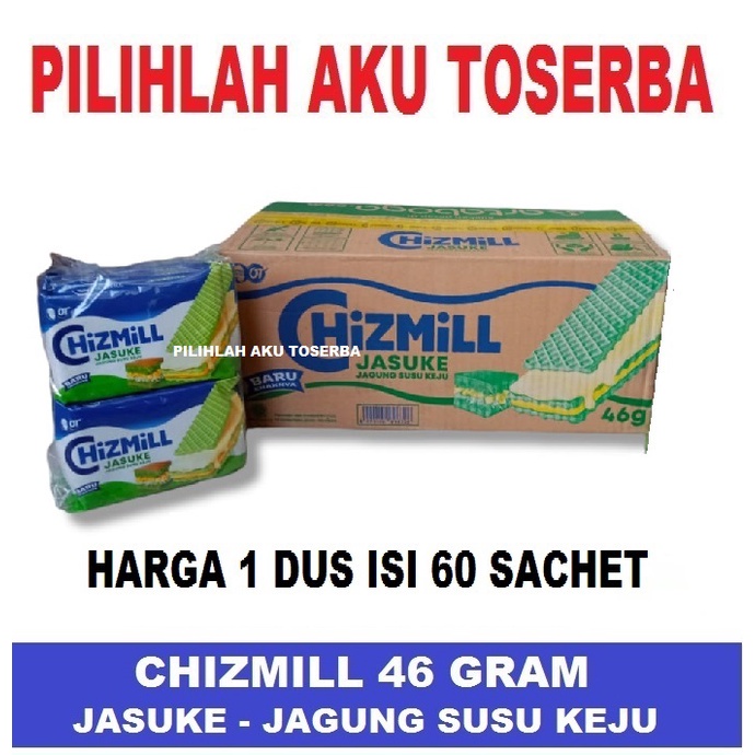 CHIZMILL WAFER JASUKE 46 gram - ( HARGA 1 DUS ISI 60 SACHET )