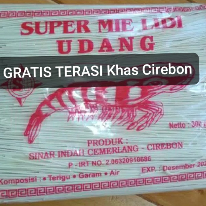 

PROMO Super Mie Lidi Udang 300gram
