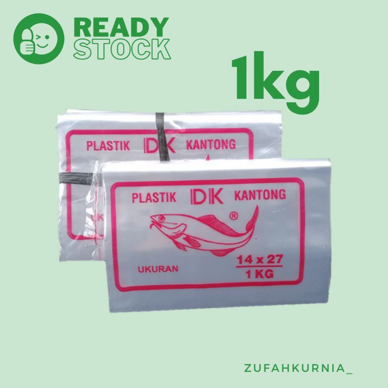 Plastik Kantong 1kg (14x27cm) Cap DK Ikan