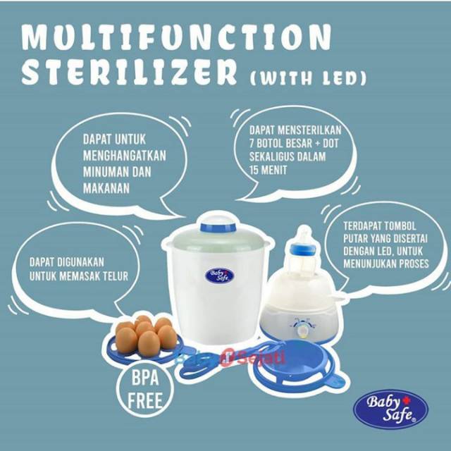 Babysafe multifunction sterilizer