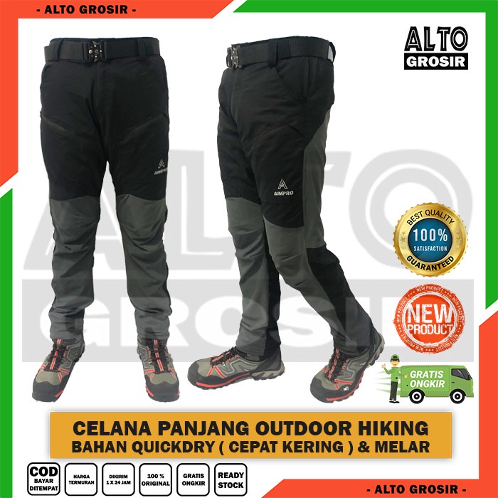ALTOGROSIR - Celana Gunung Pria Wanita Panjang Celana Outdoor Pria Hiking Quickdry AIMPRO