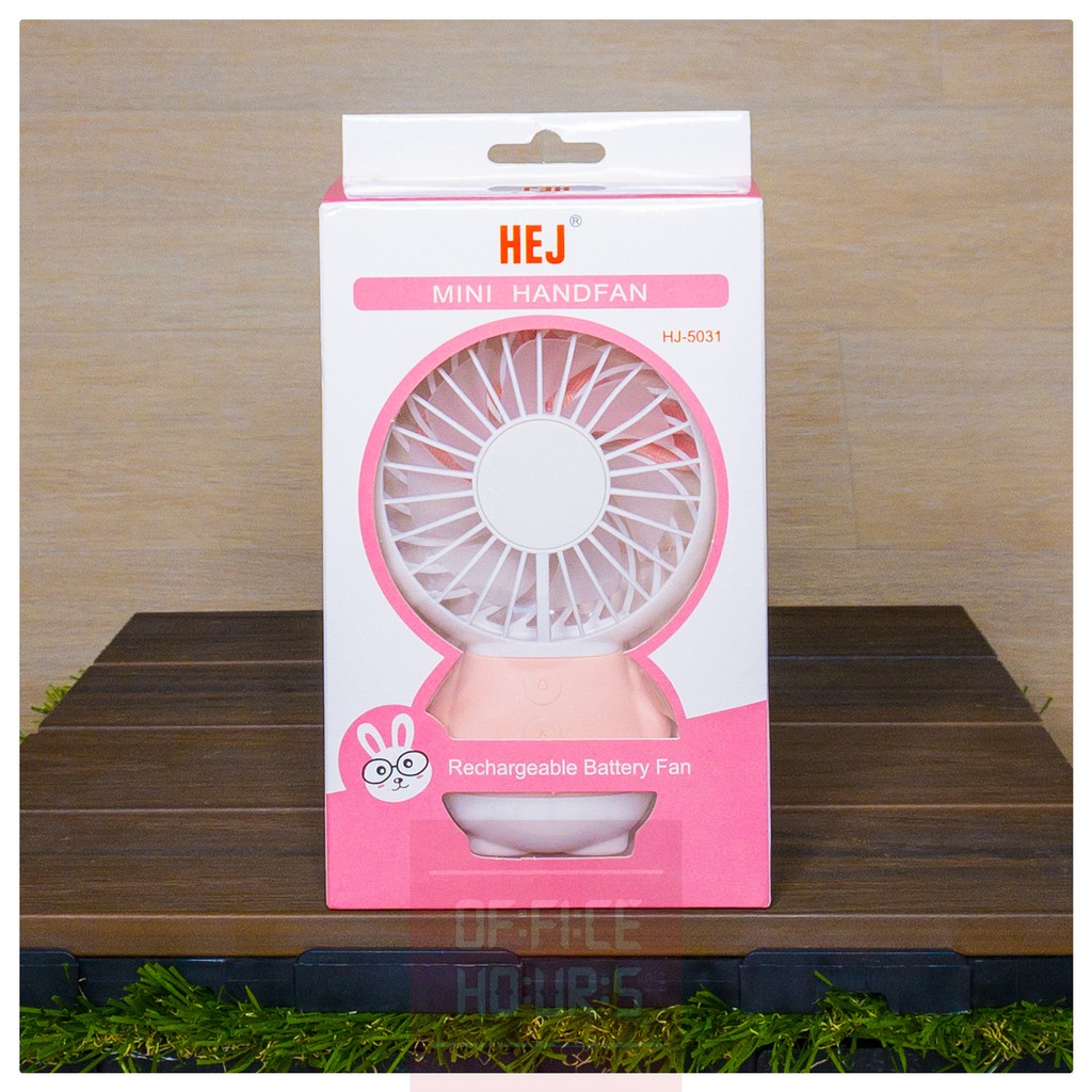 Kipas Angin Portable Unik Lucu Mini Fan dengan Lampu LED berwarna