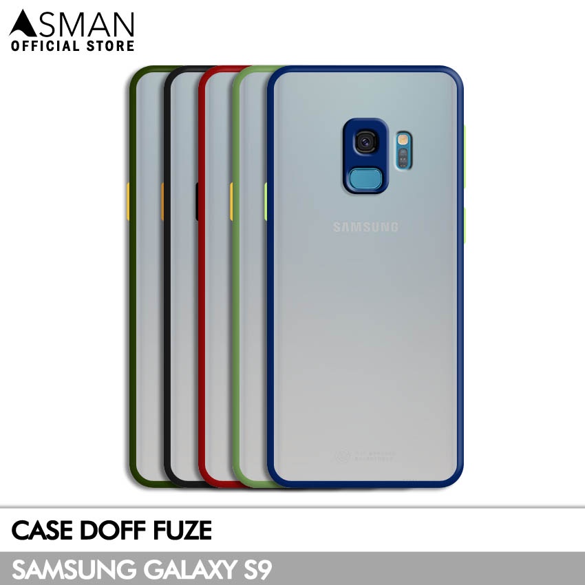 Asman Case Samsung Galaxy S9 Doff Fuze Premium Shield Protector