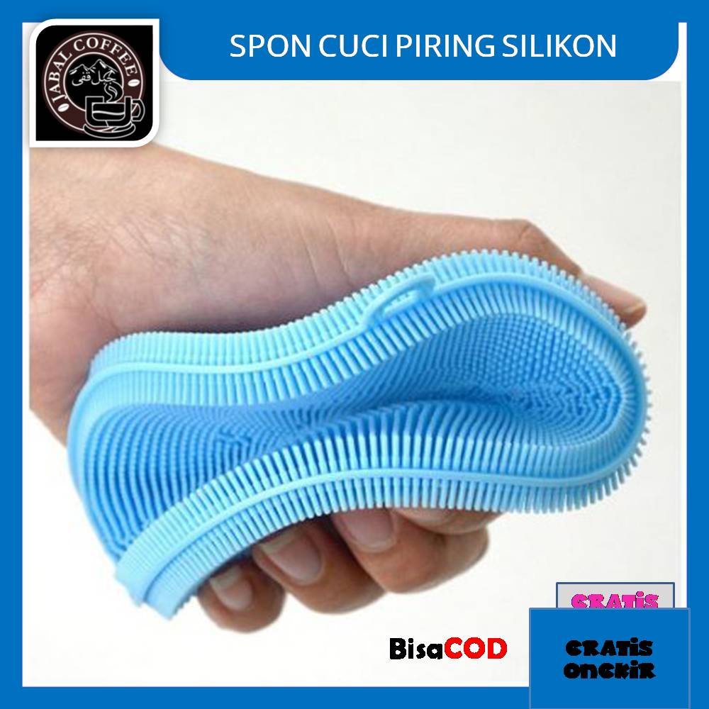 Spons Cuci Piring Silikon / Sponge Cuci Piring Warna / Dish Sponge Silicone Cleaning 09