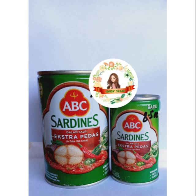 

SARDEN ABC KALENG SARDINES ABC HEINZ CABAI/EXTRA PEDAS/TOMAT 155 Gr/425 GR