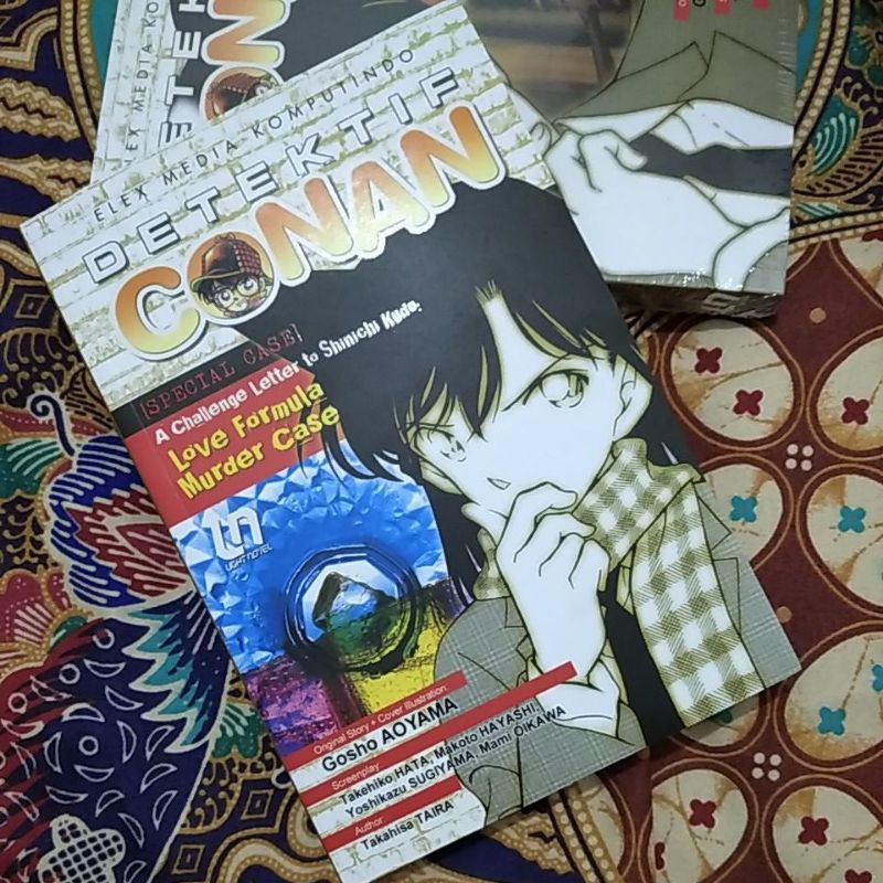 DETEKTIF CONAN LIGHT NOVEL A CHALLENGE LETTER LOVE FORMULA MURDER CASE