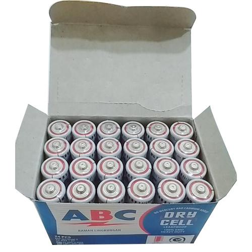 Baterai ABC Biru Battery Jam AA 1 dus 24 pcs Type 1.5V Baterai Jam Dinding Multifungsi