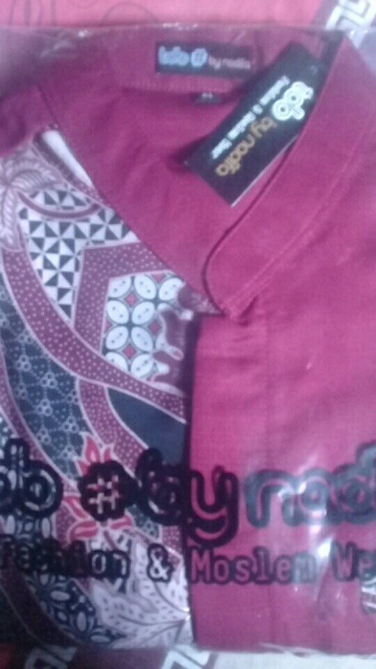 Batik Couple Muslim / Gamis Couple Keluarga Sabya