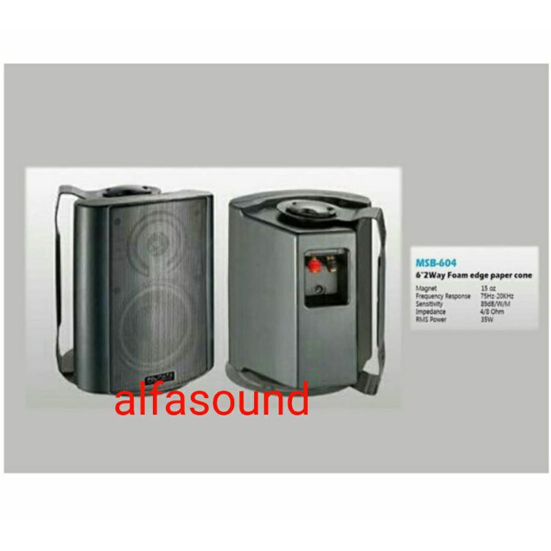 SPEAKER PASIF 6 INCH FAHRENHEIT MSB 604 SEPASANG MSB604