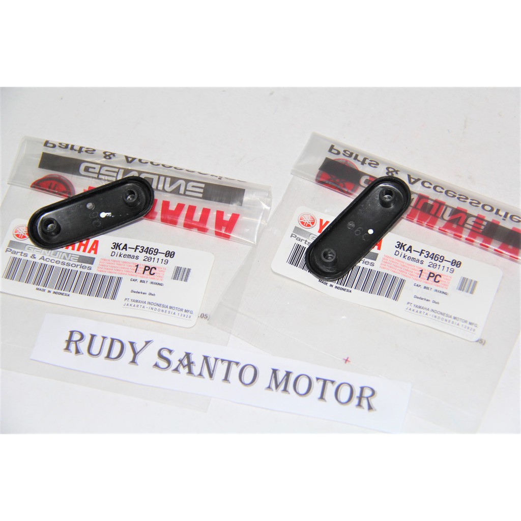 Tutup kleman segitiga stang cap bolt Rxking rx king vixion scorpio 3KA-F3469-00 original 2pcs-1