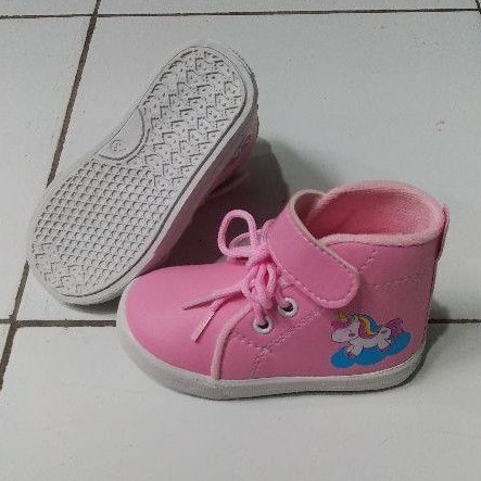 (COD) Sepatu sneakers boots tali anak unicorn