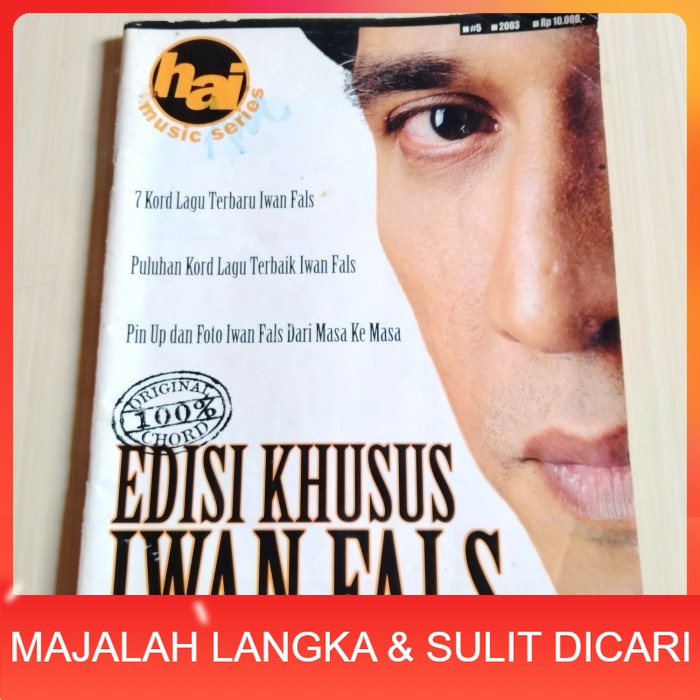 Majalah HAI MUSIC SERIES EDISI KHUSUS IWAN FALS + PIN UP (RARE ITEM) Langka