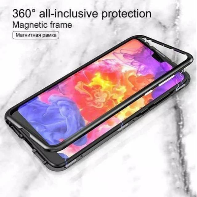 Samsung S10 / S10 Plus / S10E Case Magnet Magnetic 360 Depan Belakang