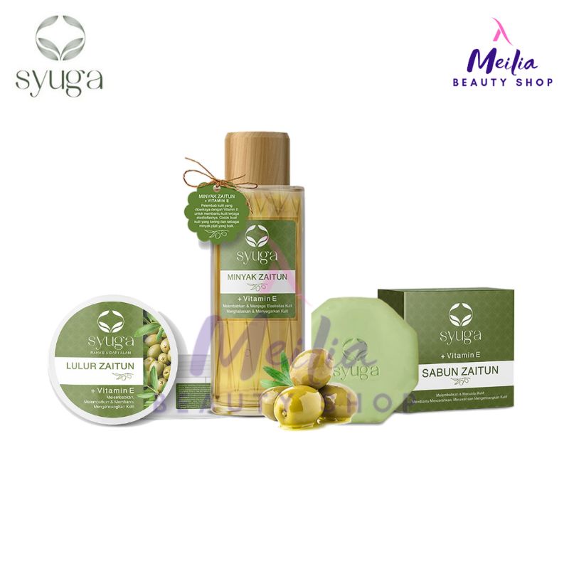 SYUGA Minyak Zaitun / Lulur Zaitun / Sabun Zaitun + Vitamin E | ORIGINAL BPOM ✔️