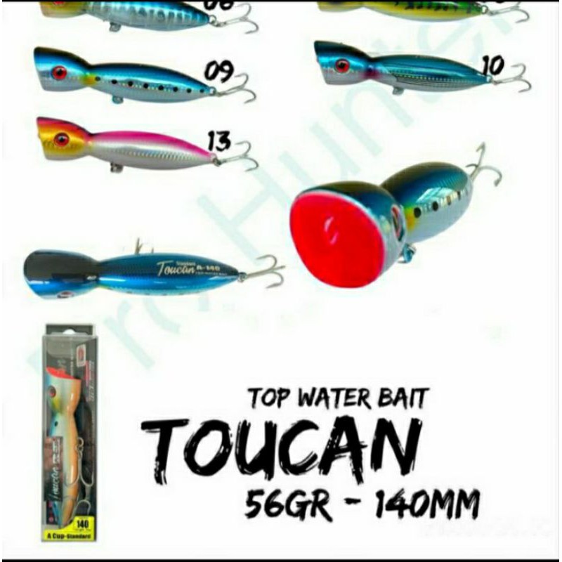 Lure POPPER PRO HUNTER TOUCAN 14cm / 56gram