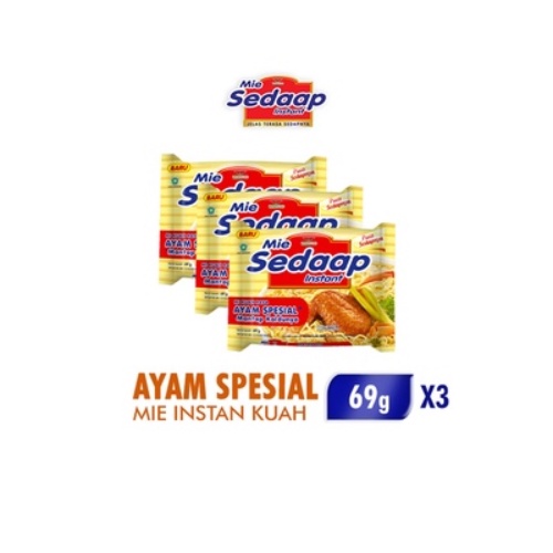 

Mie Sedaap Ayam Spesial 69gr x3