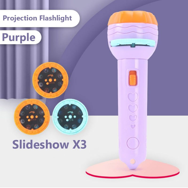 Mainan Anak Senter Proyektor / Fun Flashlight / Mainan Proyektor Gambar / Mainan EdukasiMainan proyektor anak Senter Mainan Anak Senter Proyektor Flashlight Gambar Kartun 24 Pola Edukasi