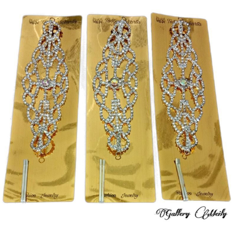 100% AMAN Gallerymeily Headpiece Bros Kepala Hijab Rambut Aksecoris Mewah KEKINIAN