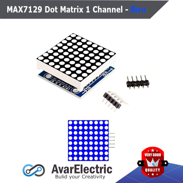 Biru MAX7219 dot matrix module 1 digit LED Display Modul Max 7219