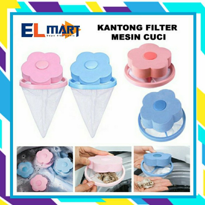 Kantong Saringan Kotoran Pakaian Rambut Bulu Filter Mesin Cuci FL01