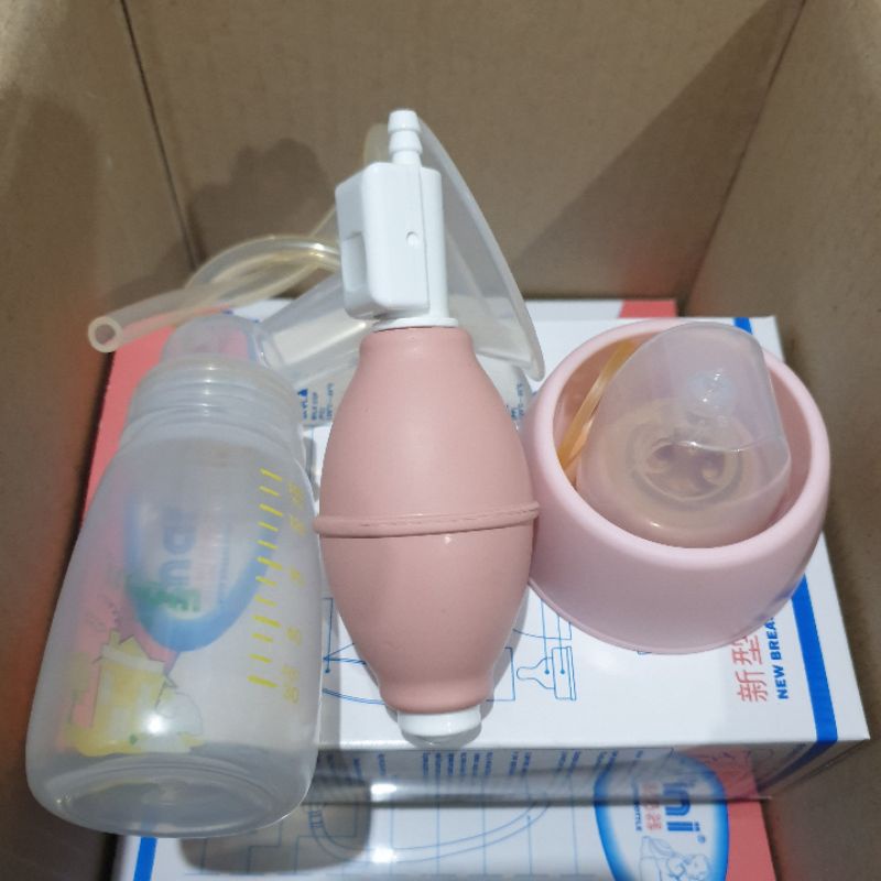 Pompa Asi Manual Breast Pump Plus Botol Pompa Susu