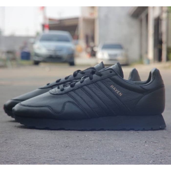 adidas haven black leather