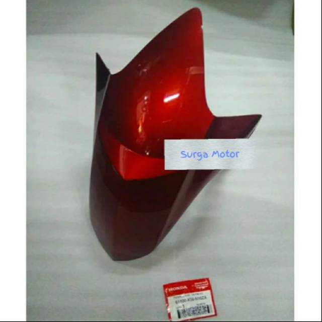 Spakbor Slebor depan Supra GTR 150 GTR150 SupraGTR Merah Marun Metalik ORI HONDA AHM 61100-K56-N10ZA