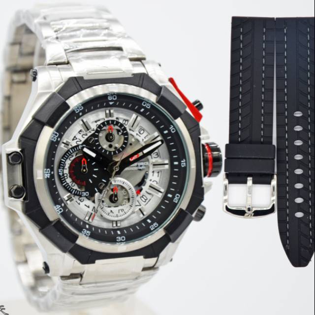 Jam Tangan Pria Chronoforce 5301 Rantai Silver Original Murah