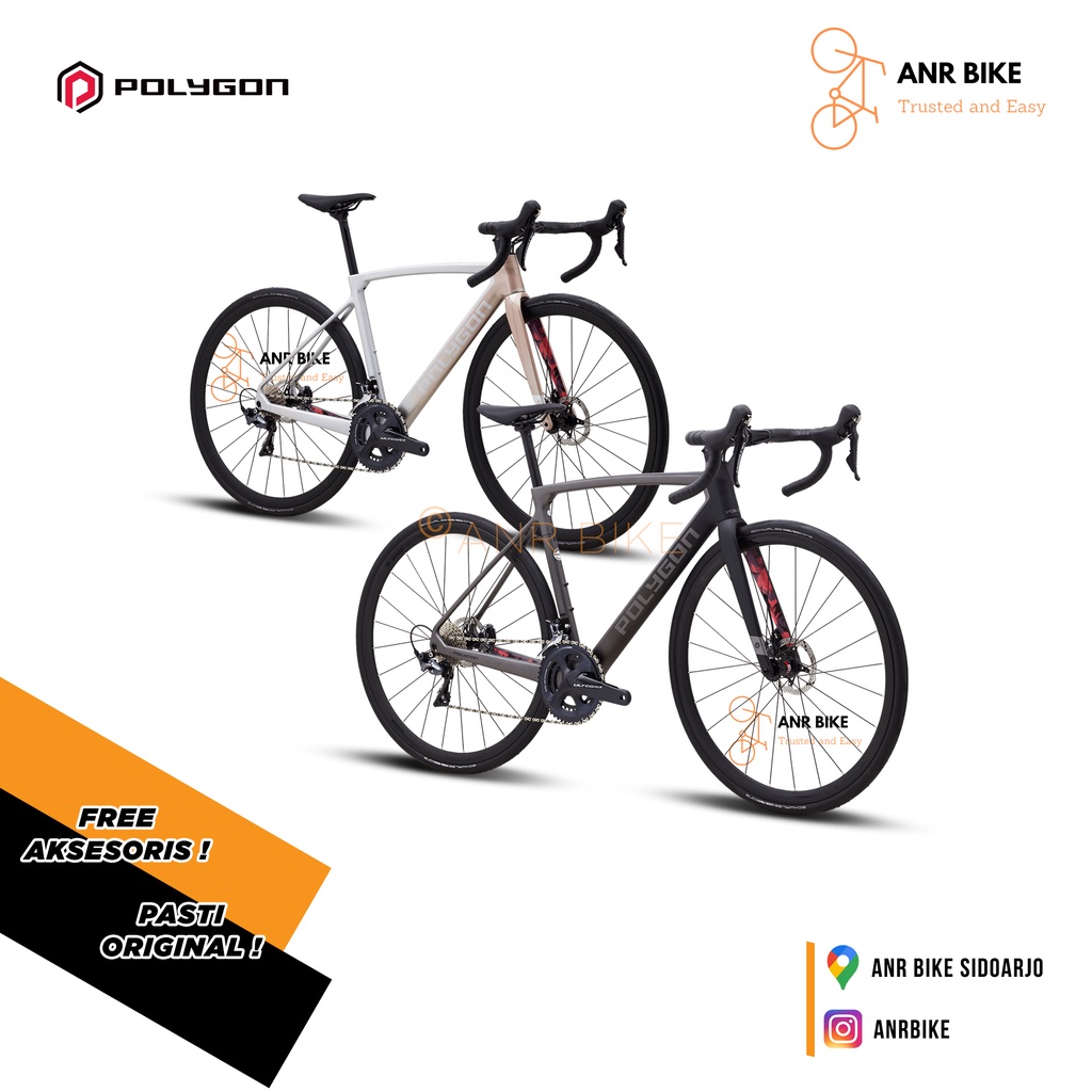 Road Bike STRATTOS S8 Disc 2022 Polygon Sepeda Balap NEW - Original Garansi RESMI