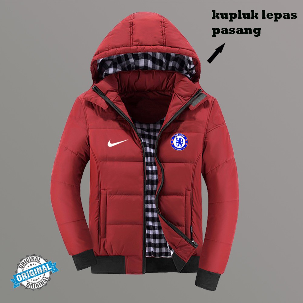 Jaket Praka terbaru / Logo Chelsea Bahan  Bagus / Waterproof & Original / Bisa Reques & COD